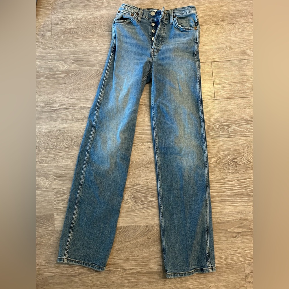 Re/done straight leg jeans—available on Revolve!